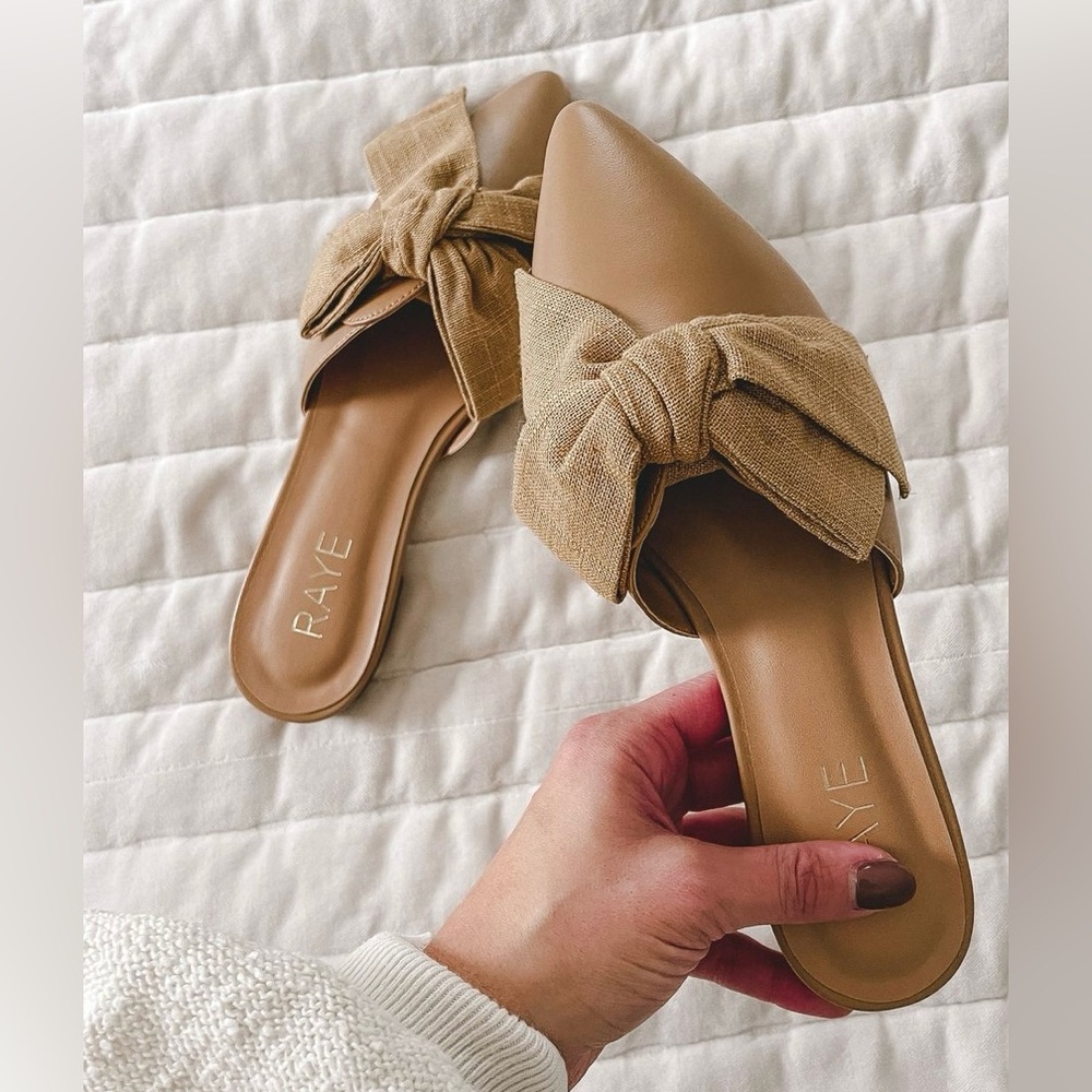 RAYE Magnolia Slide in Tan Size 6.5 new